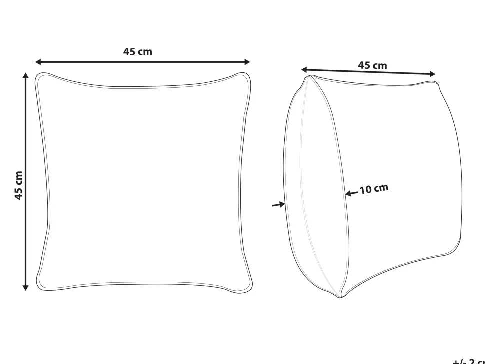 Almofada Decorativa Tufada Em Algodao Laranja 45 X 45 Cm Lewisia