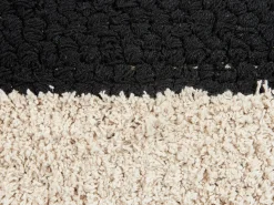 Almofada Decorativa Tufada Em Algodao Creme E Preto 50 X 50 Cm Khora