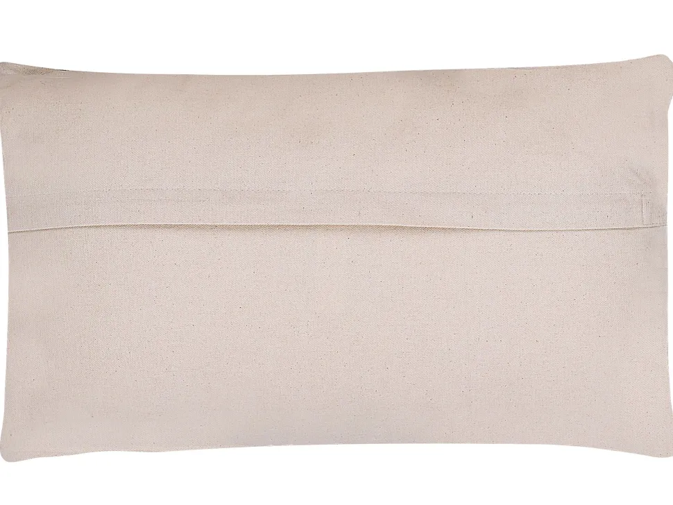 Almofada Decorativa Tufada Em Algodao Preto 30 X 50 Cm Viburnum