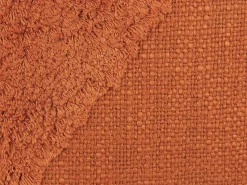 Almofada Decorativa Tufada Em Algodao Laranja 45 X 45 Cm Avium