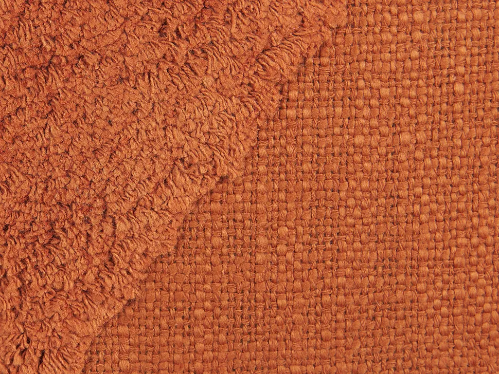 Almofada Decorativa Tufada Em Algodao Laranja 45 X 45 Cm Avium