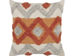 Almofada Decorativa Tufada Em Algodao Multicolor 45 X 45 Cm Brevifolia