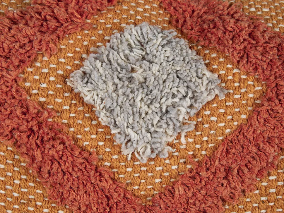 Almofada Decorativa Tufada Em Algodao Multicolor 45 X 45 Cm Brevifolia