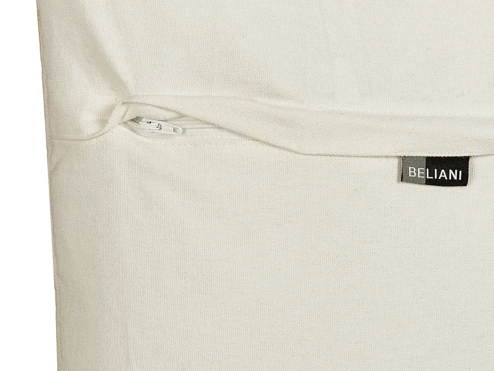 Almofada Decorativa Tufada Em Algodao Creme E Preto 50 X 50 Cm Bhusawal