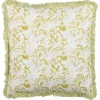 Almofada Decorativa Verde Claro E Branco 45 X 45 Cm Filix