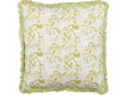 Almofada Decorativa Verde Claro E Branco 45 X 45 Cm Filix