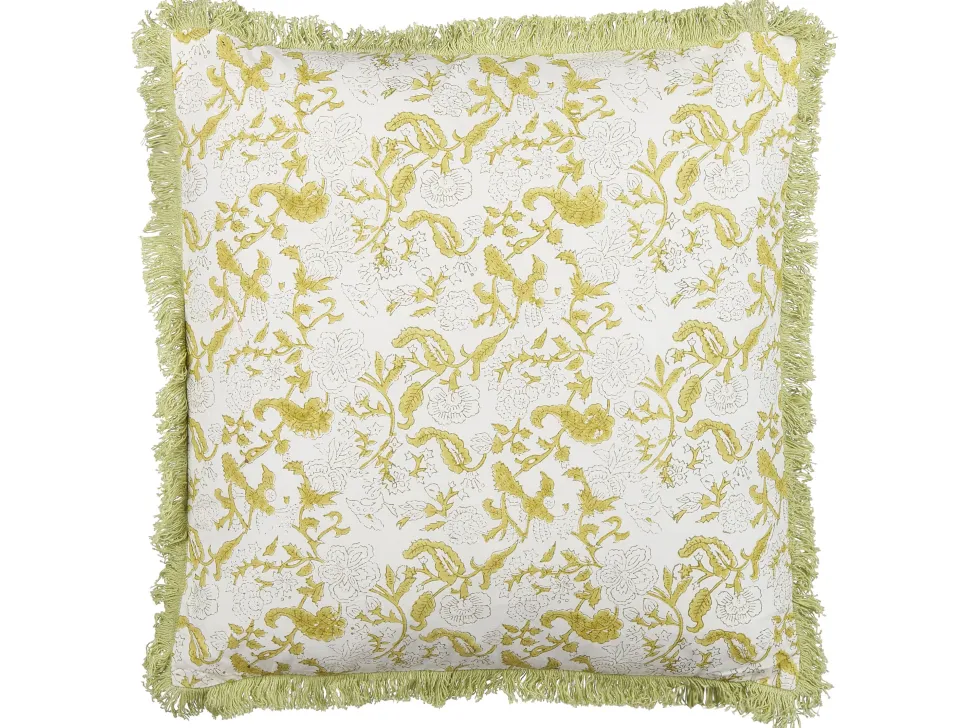 Almofada Decorativa Verde Claro E Branco 45 X 45 Cm Filix