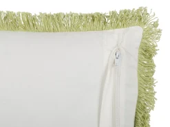 Almofada Decorativa Verde Claro E Branco 45 X 45 Cm Filix