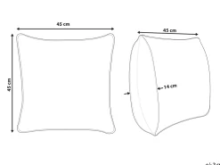 Almofada Decorativa Verde 45 X 45 Cm Pilea