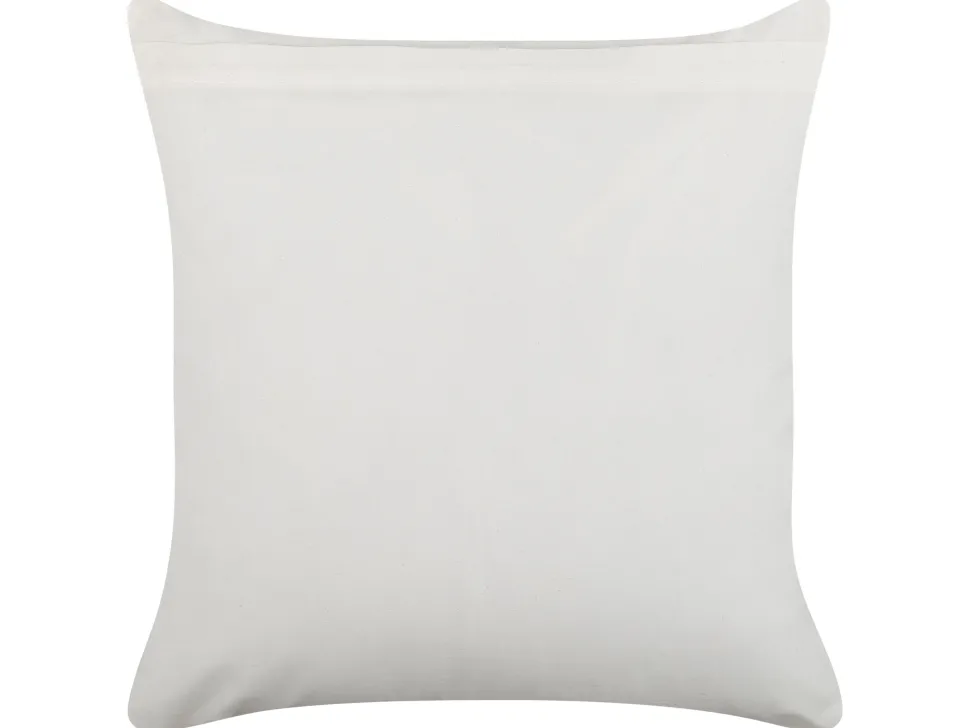 Almofada Decorativa Verde Claro E Branco 45 X 45 Cm Larics