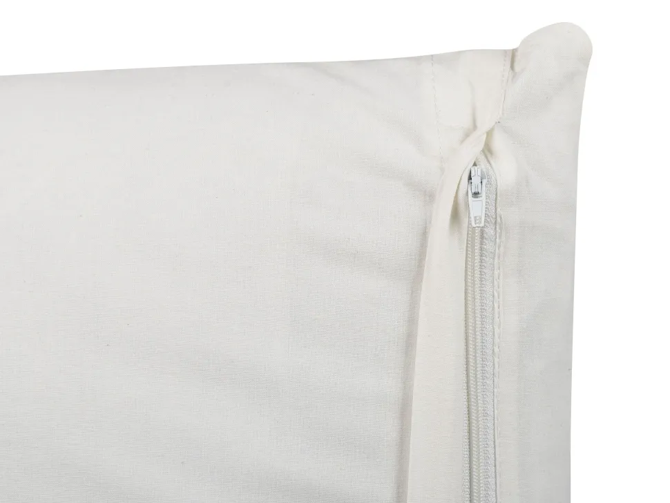 Almofada Decorativa Verde Claro E Branco 45 X 45 Cm Larics