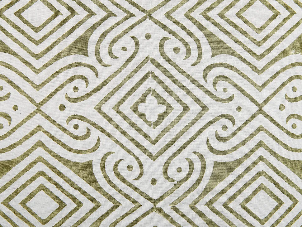 Almofada Decorativa Verde Claro E Branco 45 X 45 Cm Larics