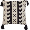 Almofada Em Algodao Creme E Preto 45 X 45 Cm Deadnettle