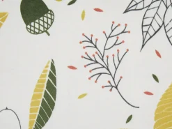 Almofada Em Veludo Branco Com Padrao De Folha 45 X 45 Cm Mullein