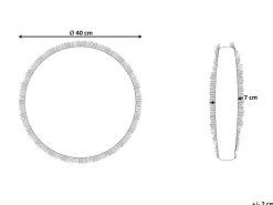 Almofada Em Veludo Creme O 40 Cm Pothos