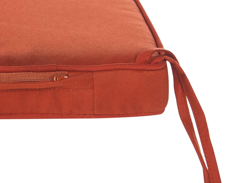 Almofada Para Assento De Banco 45 X 108 Cm Vermelho Sovana