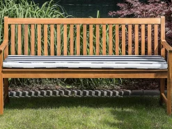 Almofada Para Banco De Jardim 152 X 54 X 5 Cm Azul E Branca Vivara