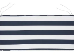 Almofada Para Banco De Jardim 152 X 54 X 5 Cm Azul E Branca Vivara