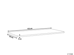 Almofada Para Banco De Jardim 152 X 54 X 5 Cm Azul E Branca Vivara