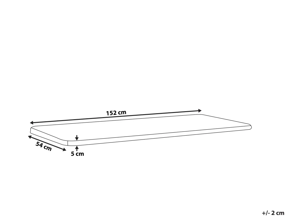 Almofada Para Banco De Jardim 152 X 54 X 5 Cm Terracota Vivara