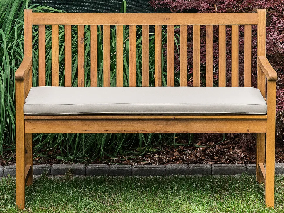 Almofada Para Banco De Jardim Taupe 112 X 54 X 5 Cm Vivara