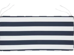 Almofada Para Banco De Jardim 112 X 54 X 5 Cm Azul E Branca Vivara
