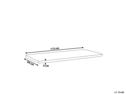 Almofada Para Banco De Jardim 112 X 54 X 5 Cm Azul E Branca Vivara