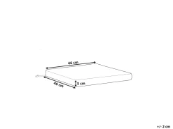 Almofada Para Cadeira De Jardim Cinzento Sassari