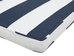 Almofada Para Cadeira De Jardim Azul Marinho E Branco Sassari