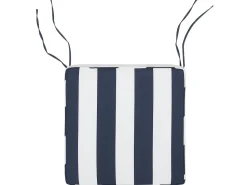 Almofada Para Cadeira De Jardim Azul Marinho E Branco Sassari