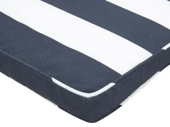 Almofada Para Espreguicadeira De Jardim Azul Marinho E Branco Cesana