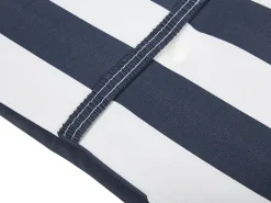 Almofada Para Espreguicadeira De Jardim Azul Marinho E Branco Cesana