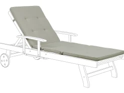 Almofada Para Espreguicadeira De Jardim 188 X 59 X 5Cm Taupe Toscana/Java