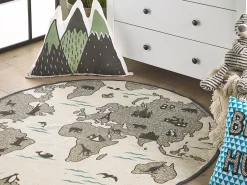 Almofada Verde E Preta Com Padrao De Montanhas 60 X 50 Cm Indore