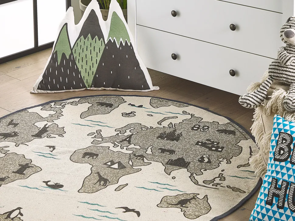 Almofada Verde E Preta Com Padrao De Montanhas 60 X 50 Cm Indore