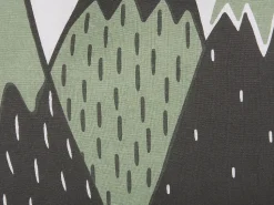 Almofada Verde E Preta Com Padrao De Montanhas 60 X 50 Cm Indore