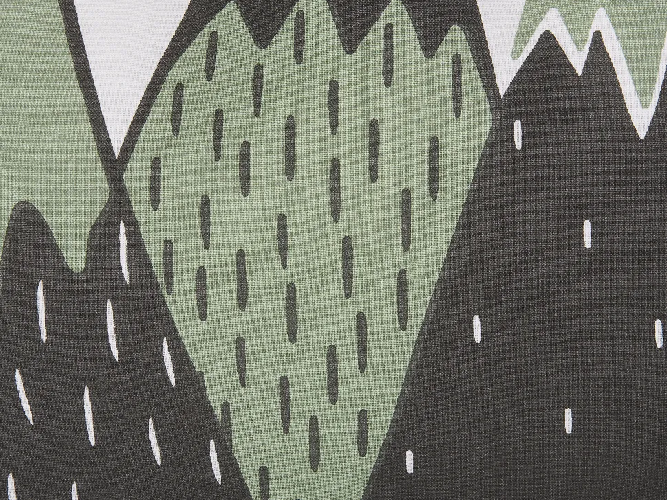 Almofada Verde E Preta Com Padrao De Montanhas 60 X 50 Cm Indore