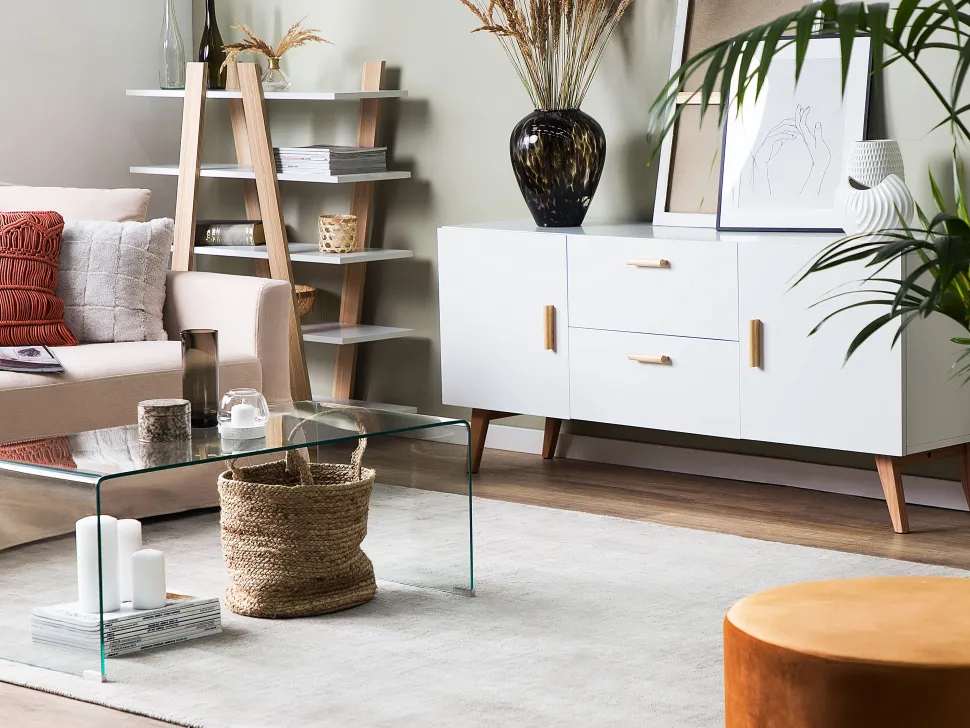 Aparador Com 2 Gavetas Branco Meet Ii