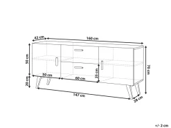Aparador Com 2 Gavetas Branco Meet Ii