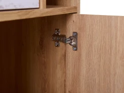 Aparador Com 3 Gavetas E 2 Portas Cor De Madeira Clara Kyle