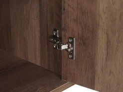 Aparador Com 3 Gavetas E 2 Portas Castanho Claro Ulika