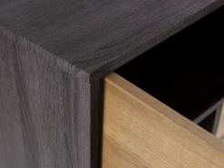 Aparador Com 2 Gavetas E 3 Portas Cor De Madeira Escura Maine