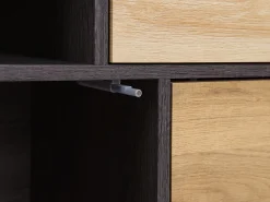 Aparador Com 2 Gavetas E 3 Portas Cor De Madeira Escura Maine