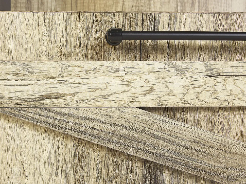 Aparador Com 2 Gavetas E 2 Portas Castanho Claro E Preto Salter