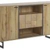 Aparador Com 2 Gavetas E 2 Portas Cor De Madeira Clara Boiso