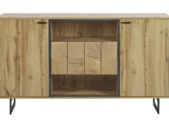 Aparador Com 2 Gavetas E 2 Portas Cor De Madeira Clara Boiso