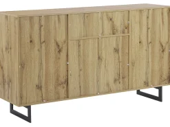 Aparador Com 2 Gavetas E 2 Portas Cor De Madeira Clara Boiso