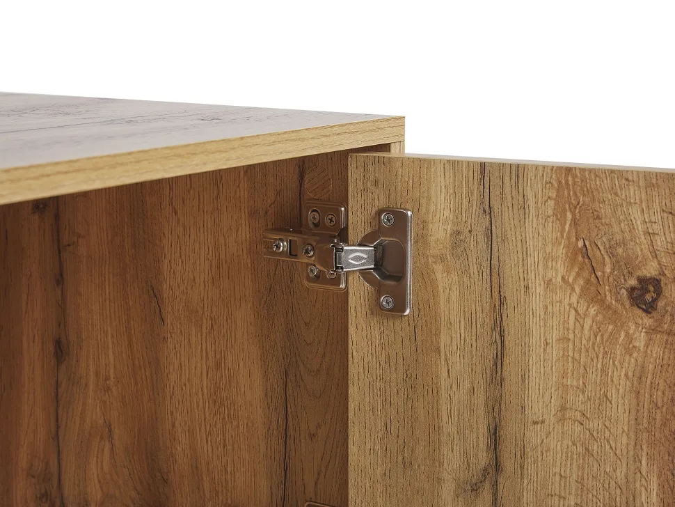 Aparador Com 2 Gavetas E 2 Portas Cor De Madeira Clara Boiso