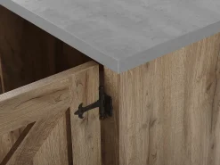 Aparador Com 2 Gavetas E 1 Porta Castanho Claro Toronto