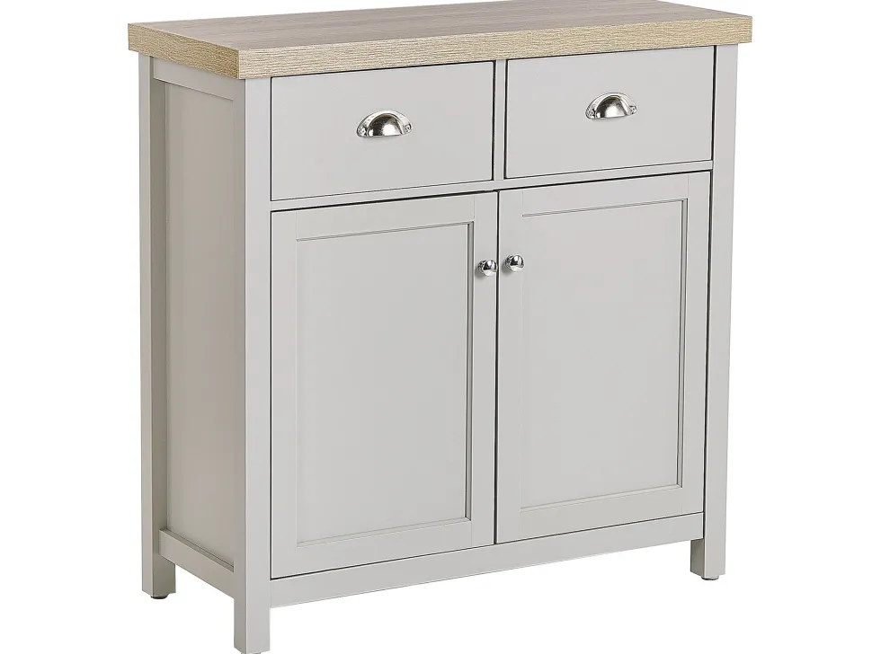 Aparador Com 2 Gavetas E 2 Portas Cinzento Clio